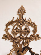 Ornate Solid Brass Wall Sconce