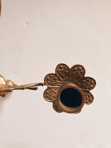 Ornate Solid Brass Wall Sconce