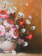 Large Framed Floral Painting