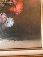 Large Framed Floral Painting