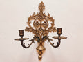 Ornate Solid Brass Wall Sconce