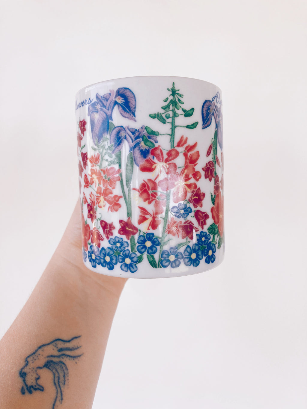 Vintage Alaska Wildflowers Mug