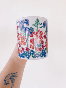 Vintage Alaska Wildflowers Mug