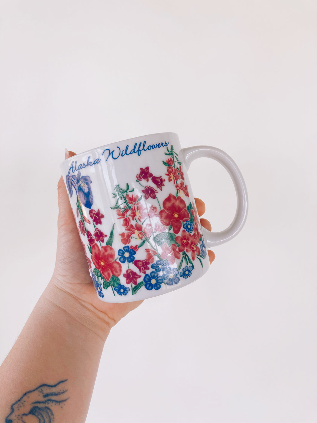 Vintage Alaska Wildflowers Mug