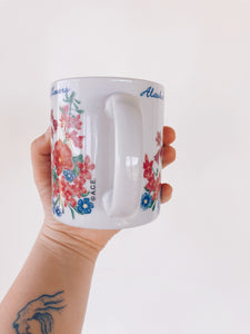 Vintage Alaska Wildflowers Mug