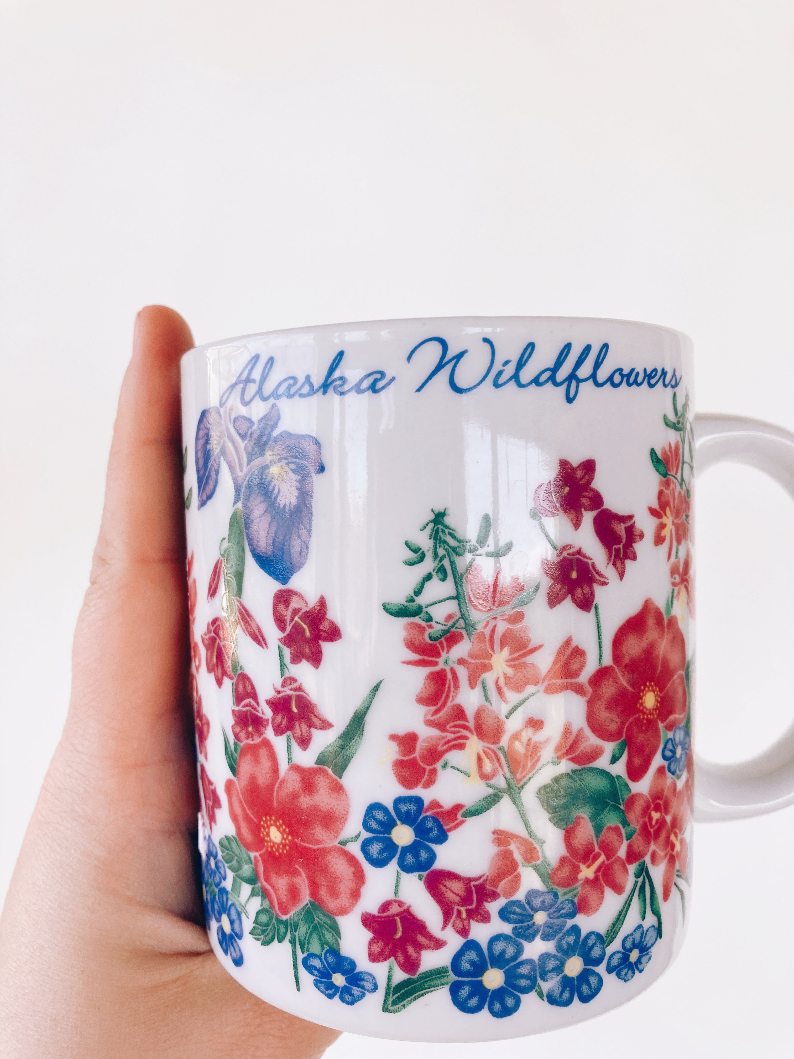 Vintage Alaska Wildflowers Mug