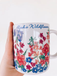 Vintage Alaska Wildflowers Mug