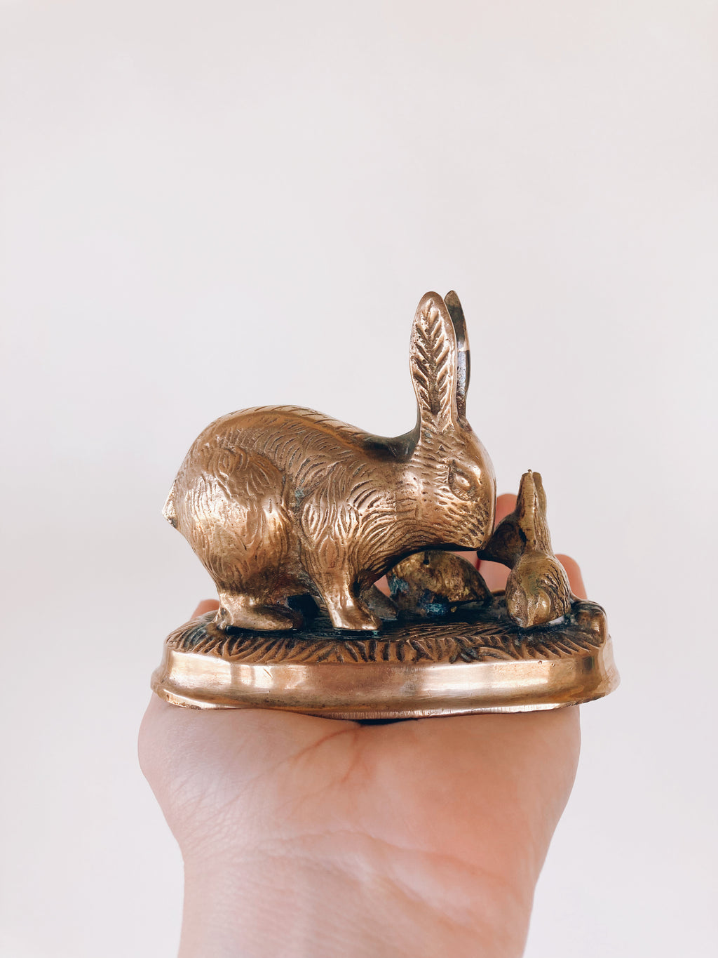 Little Brass Rabbit Figurine