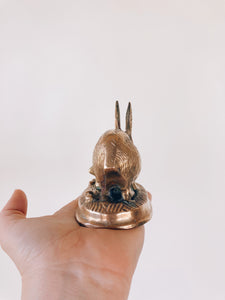 Little Brass Rabbit Figurine