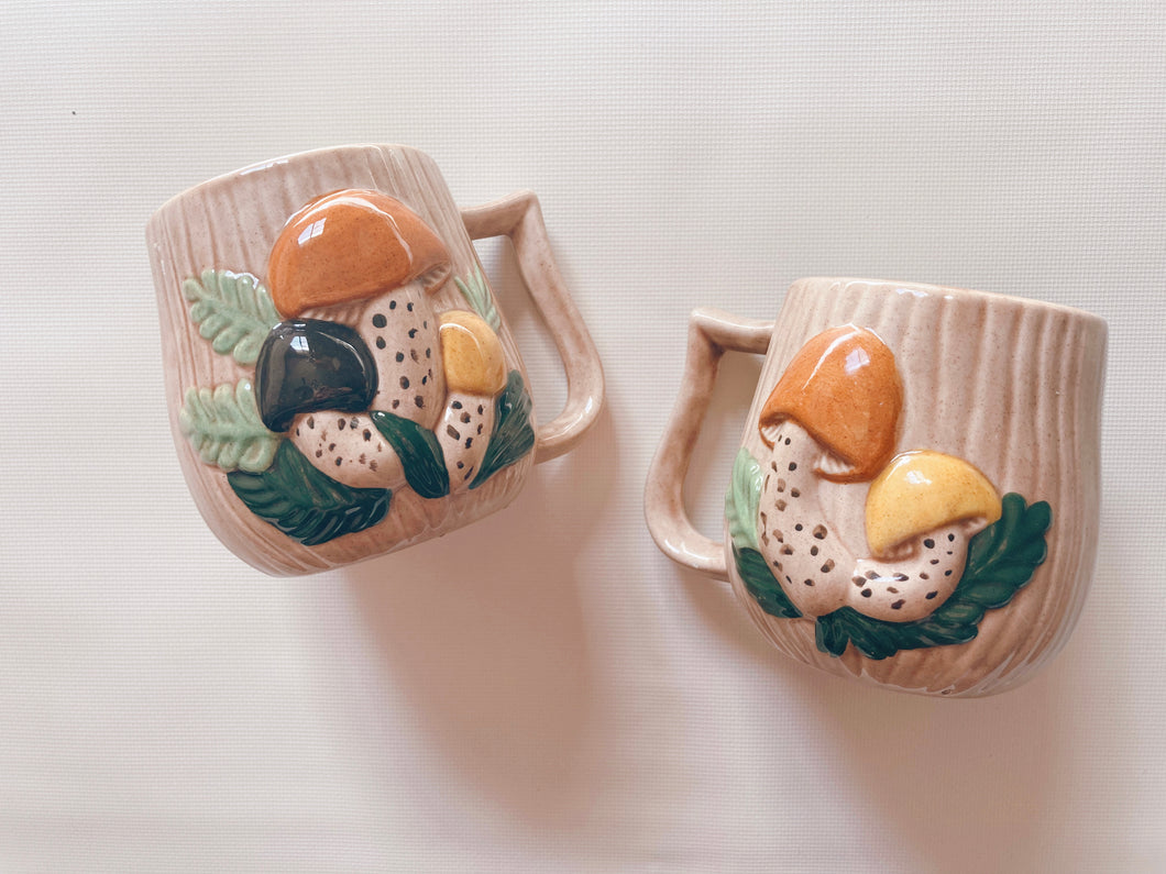 Pair of Mushroom Mugs