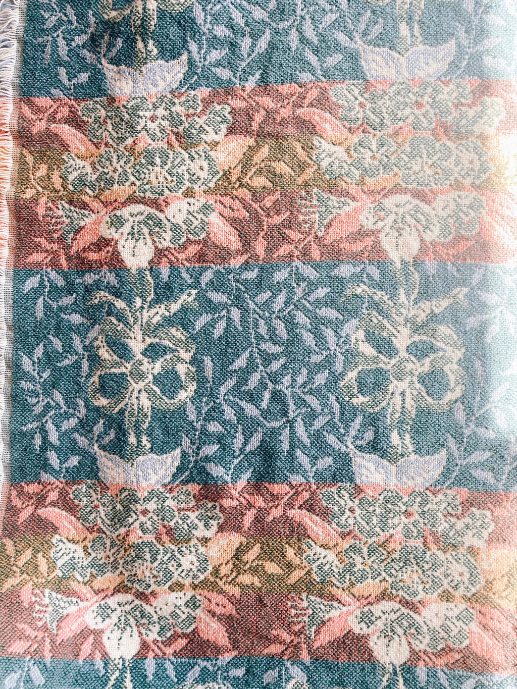 Vintage Botanical Throw Blanket