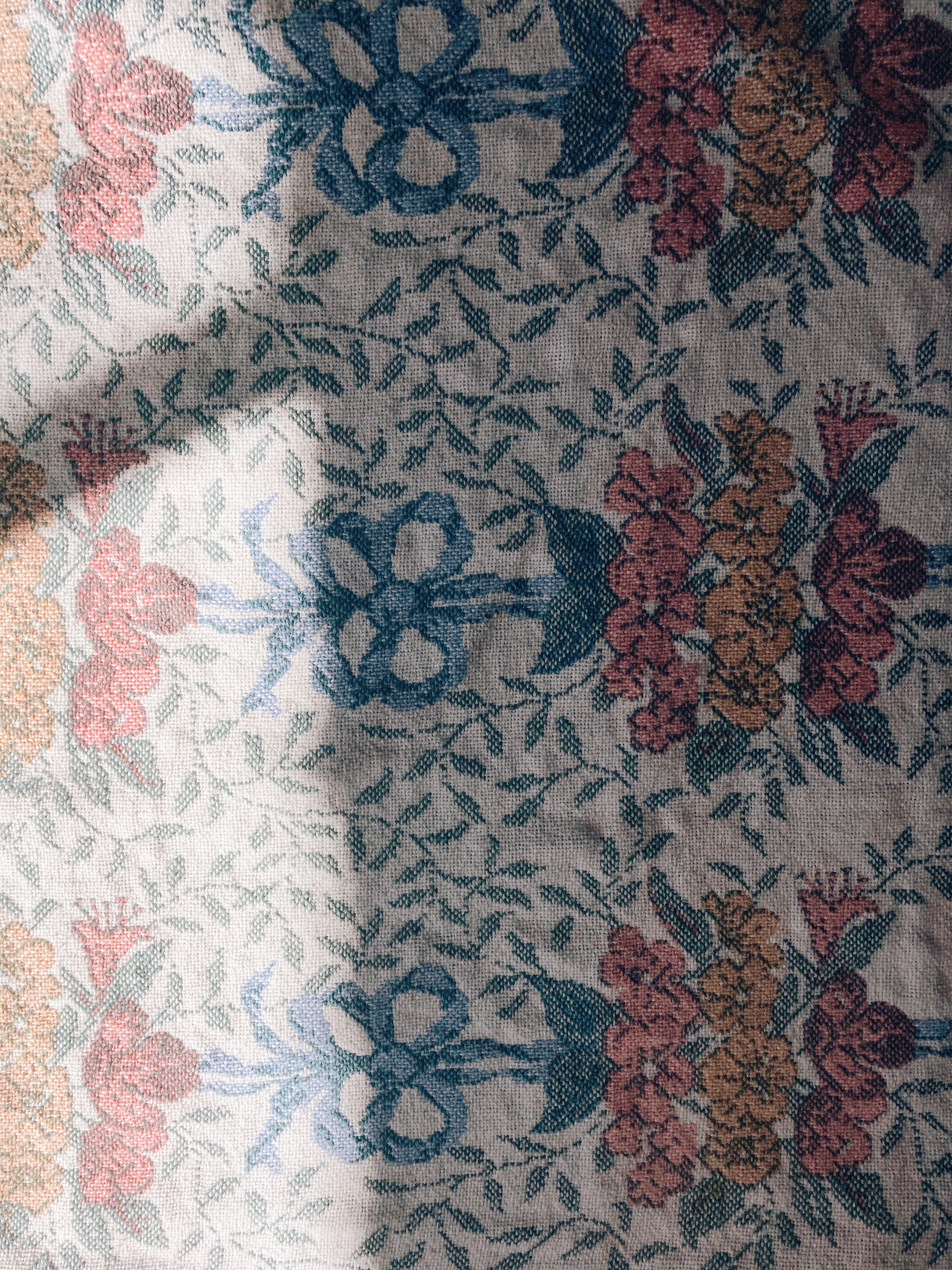 Vintage Botanical Throw Blanket