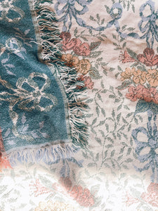 Vintage Botanical Throw Blanket