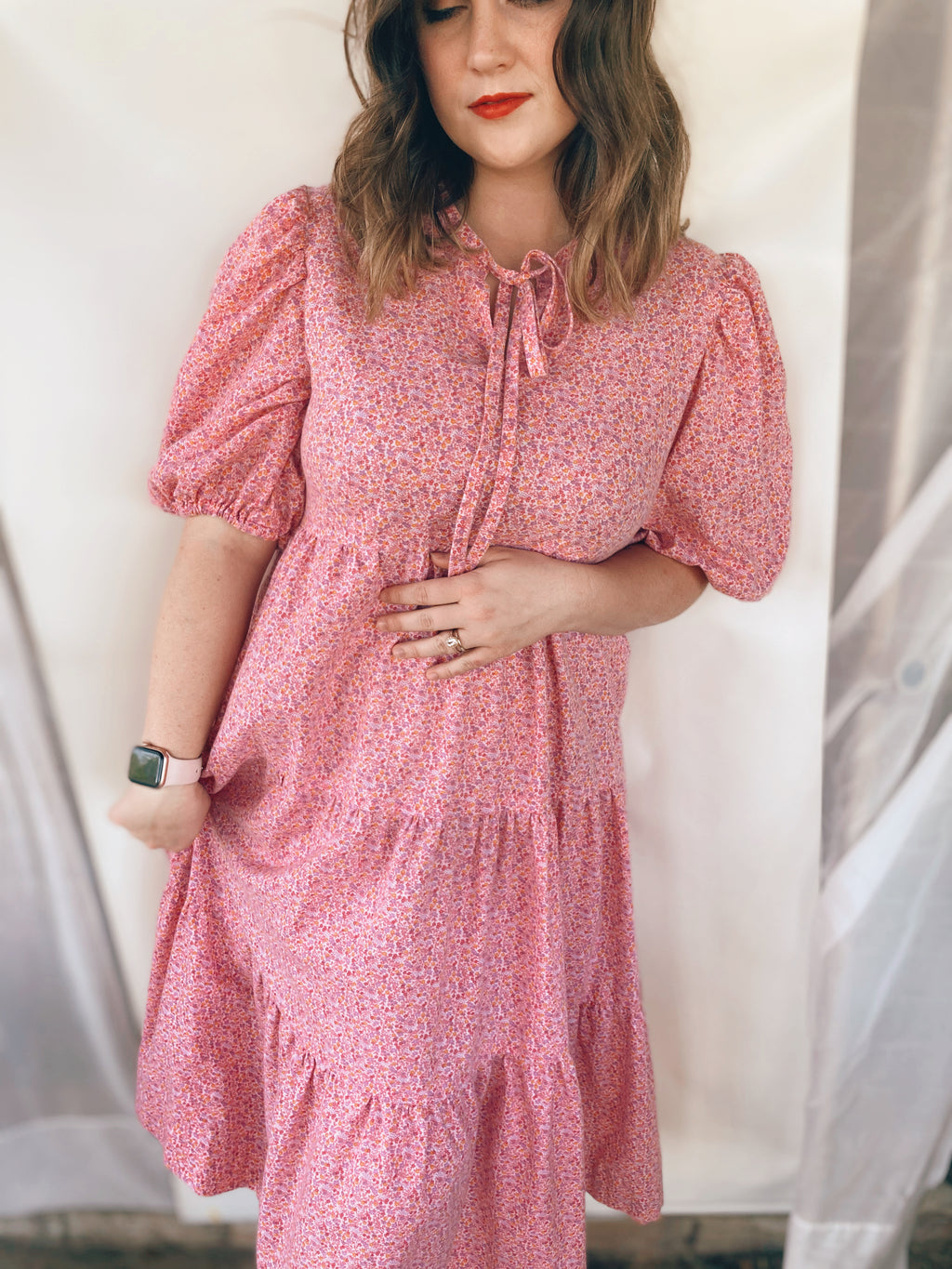 Floral Puff Sleeve Dress
