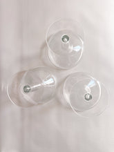 Load image into Gallery viewer, Three Mid Century Hollow Stem Champagne Glasses
