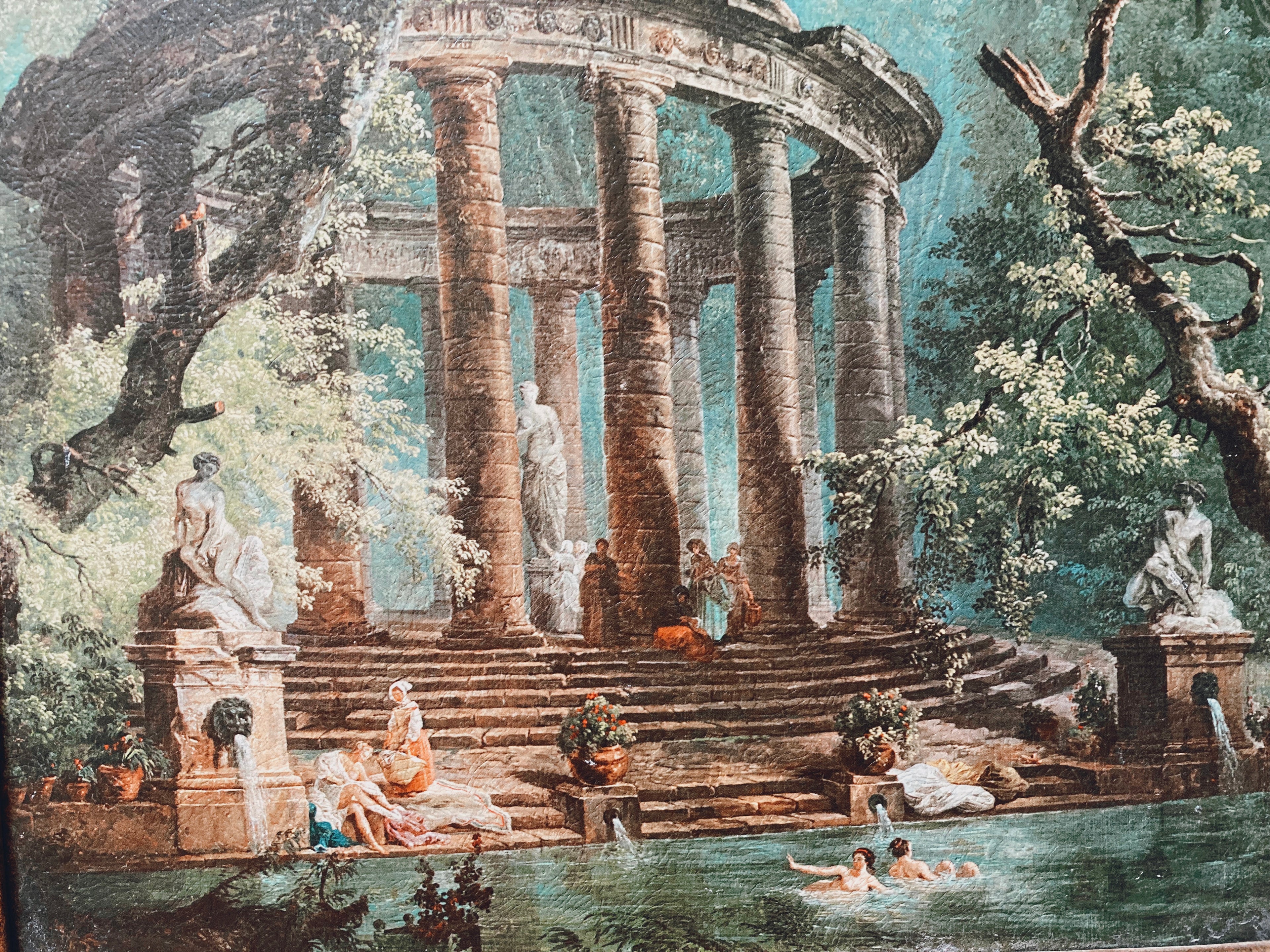 Pair of Grecian Textured Prints