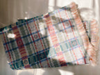 Spring Colored Plaid Throw Blanket
