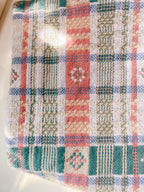 Spring Colored Plaid Throw Blanket