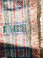 Spring Colored Plaid Throw Blanket