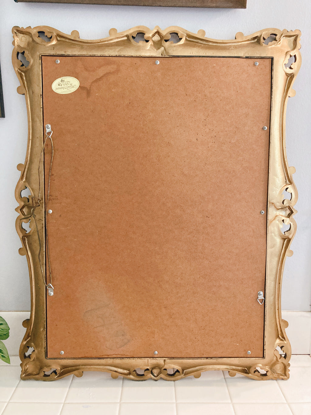 Large Ornate Gold Mirror