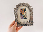 Silver Floral 3.5x5 Frame
