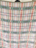 Spring Colored Plaid Throw Blanket