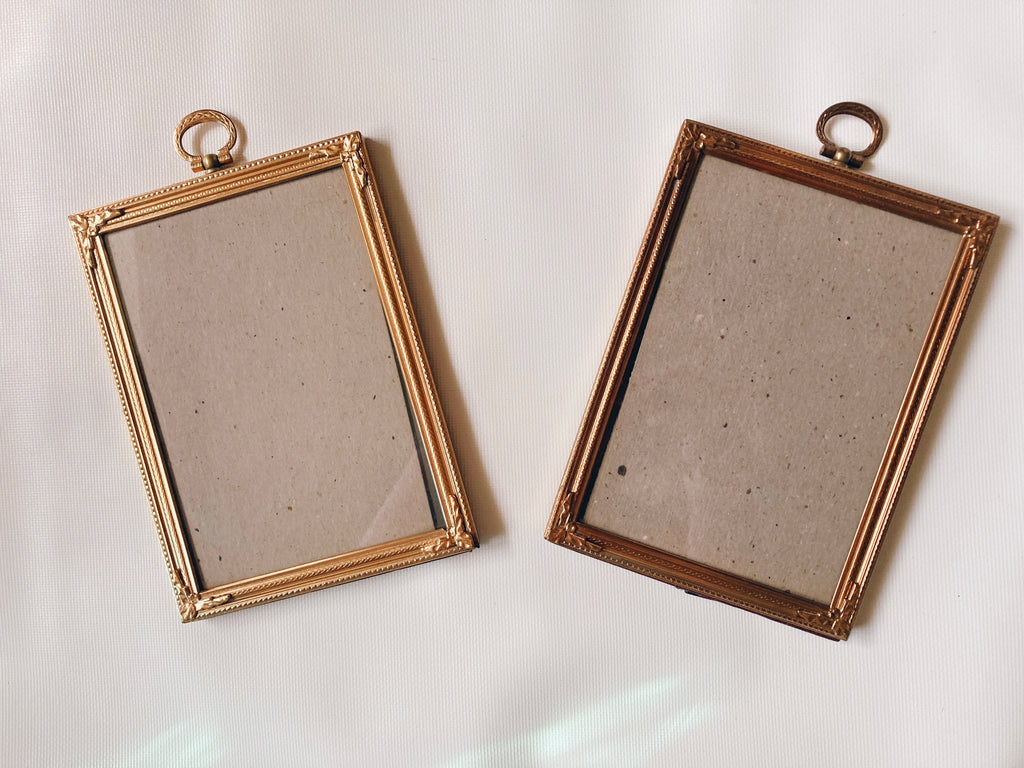 Pair of Gold 5x7 Photo Frames