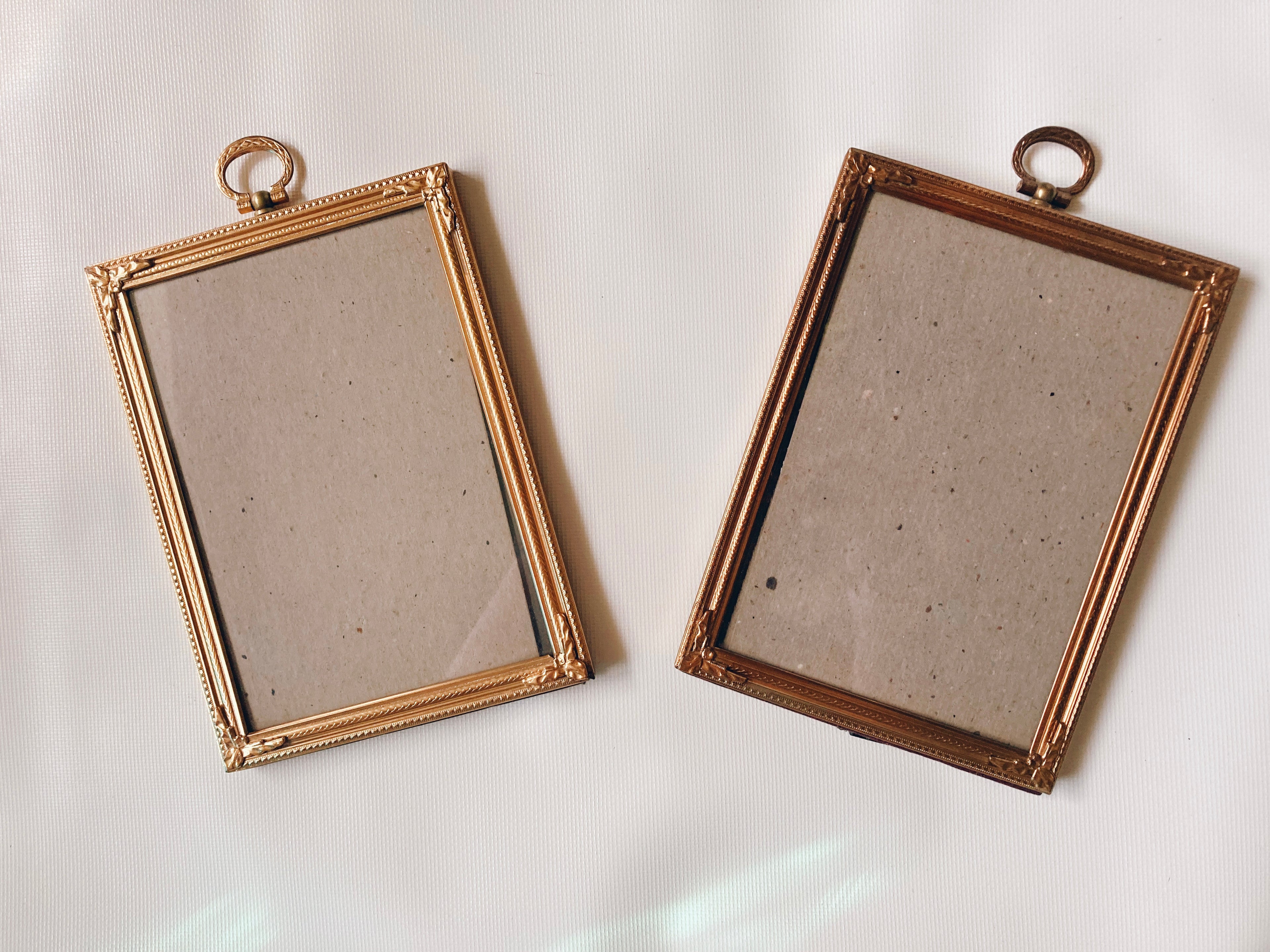 Pair of Gold 5x7 Photo Frames
