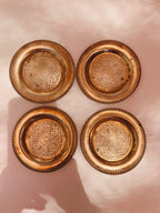 Set of 4 Brass Coasters