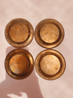 Set of 4 Brass Coasters