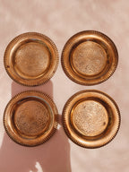 Set of 4 Brass Coasters
