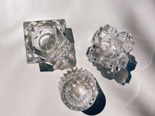 Load image into Gallery viewer, Mismatched Crystal Tea Candle Holders
