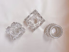Mismatched Crystal Tea Candle Holders
