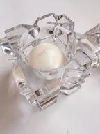 Mismatched Crystal Tea Candle Holders