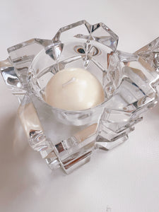 Mismatched Crystal Tea Candle Holders