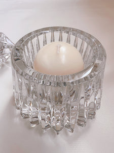 Mismatched Crystal Tea Candle Holders