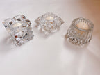 Mismatched Crystal Tea Candle Holders