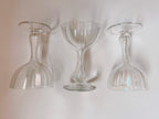 Iridescent Hollow Stem Champagne Glasses
