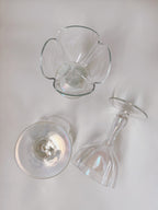 Iridescent Hollow Stem Champagne Glasses