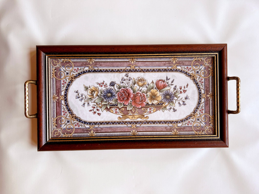Tilecrafts Floral Tea Tray