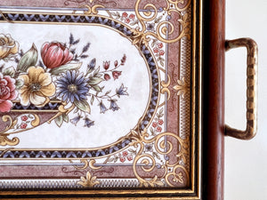 Tilecrafts Floral Tea Tray