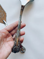 Ornate Silver Cake Servers