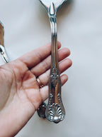 Ornate Silver Cake Servers