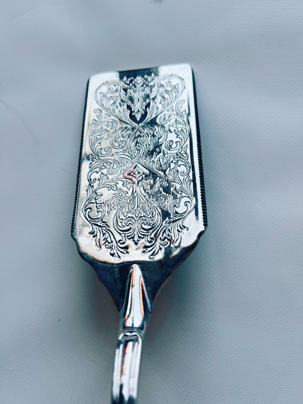 Ornate Silver Cake Servers