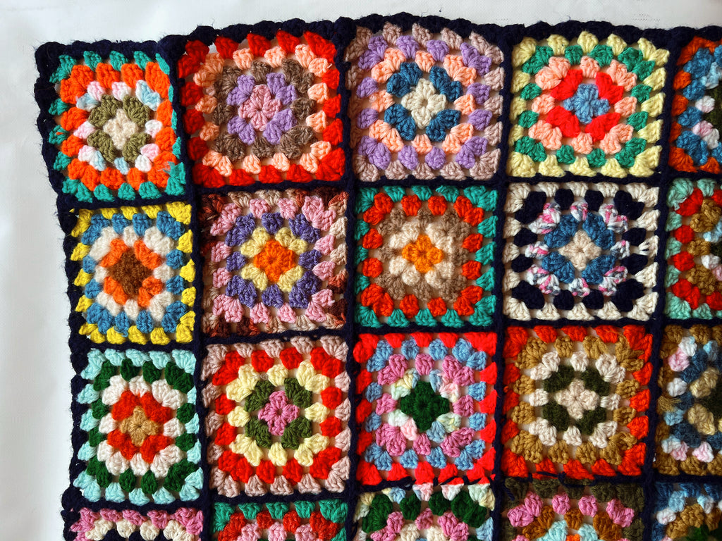 Vintage Rainbow Afghan