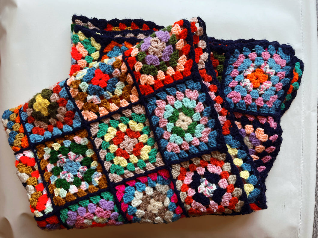 Vintage Rainbow Afghan