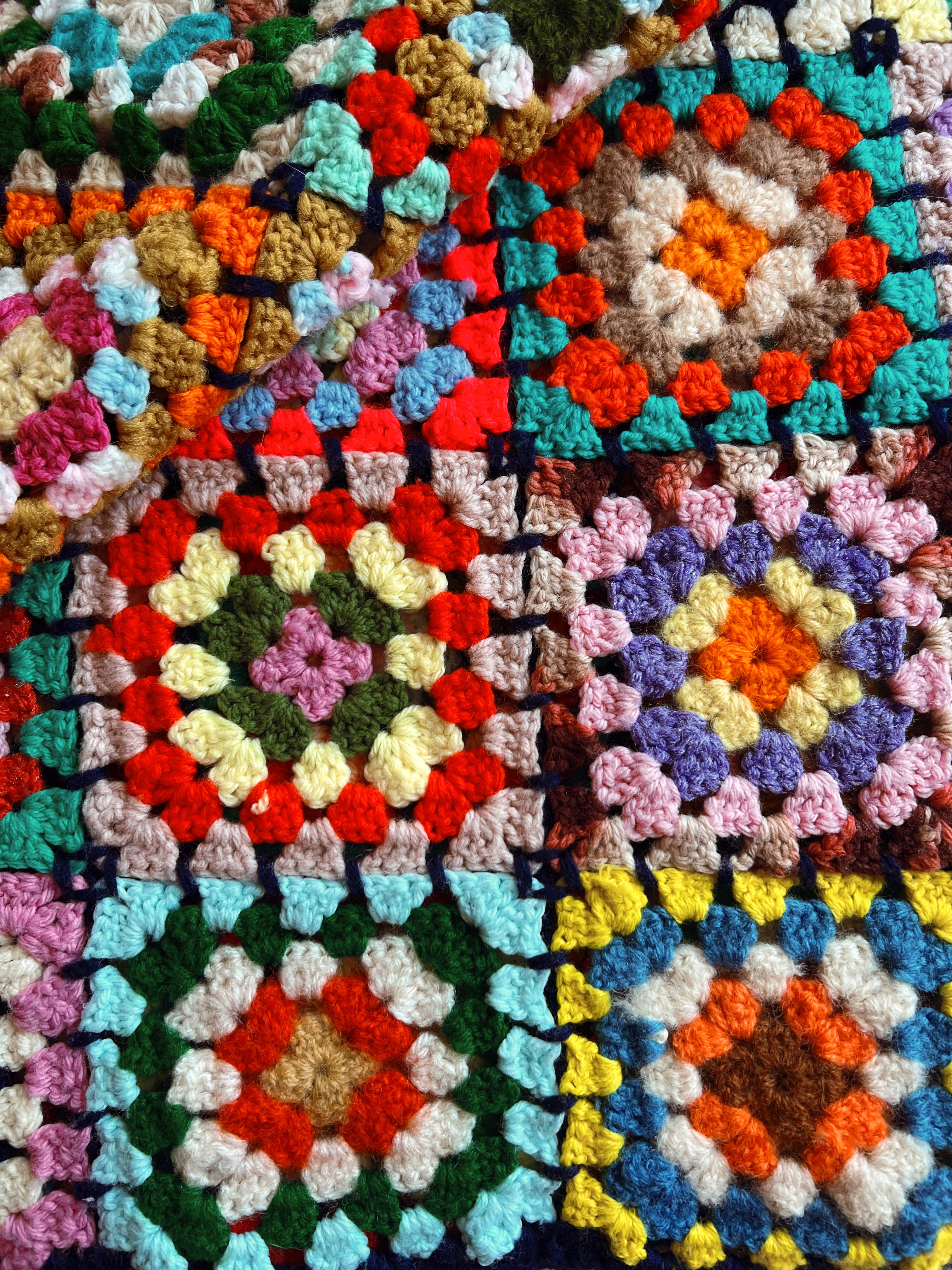 Vintage Rainbow Afghan