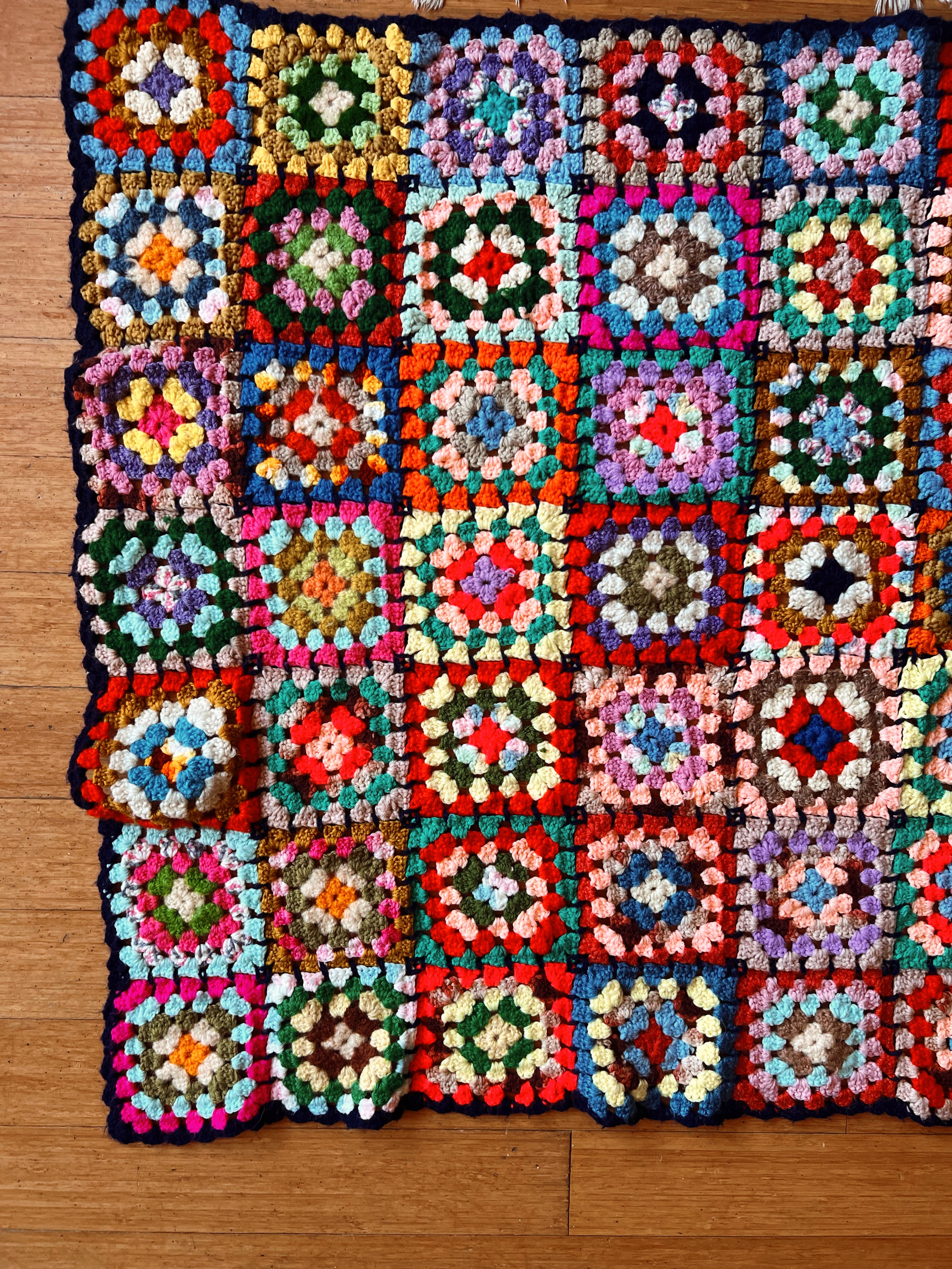 Vintage Rainbow Afghan