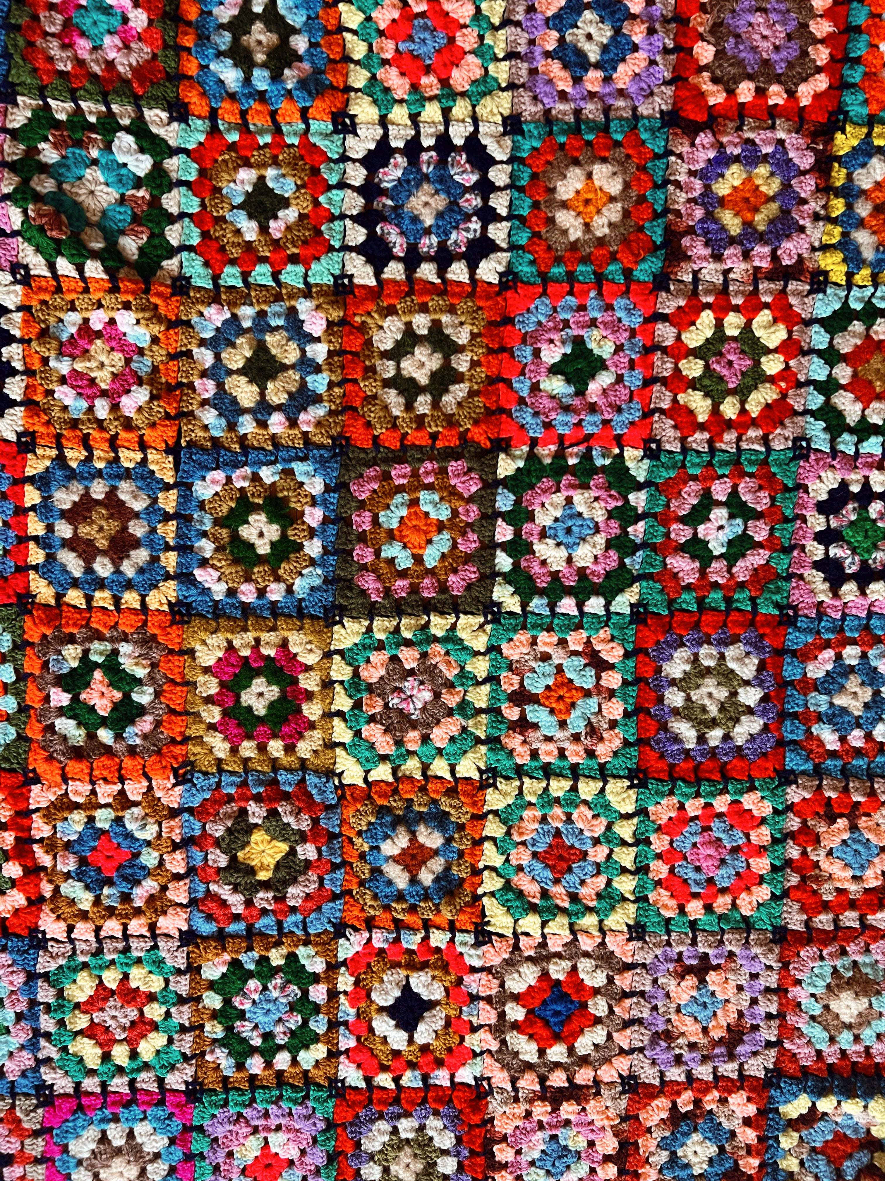 Vintage Rainbow Afghan