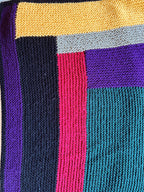 Abstract Multicolored Afghan
